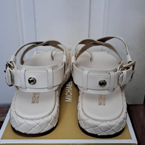 New Michael Kors Bernadette Genuine Leather Sandal - Picture 2 of 4